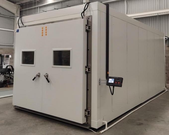 OEM SUS304 Walk In Test Chamber Programmable With 7″ LCD Touch Panel 0