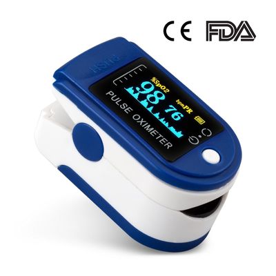 1.5V * 2 FCC Rohs Parmak Pulse Oksimetre Dijital Tüp Ev Oksijen Doygunluğu Monitörü