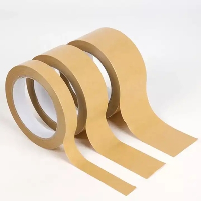 Özel Logo Baskılı Kraft Ambalaj Bandı Kendinden Yapışkanlı Craft Kraft Kağıt Bant OEM