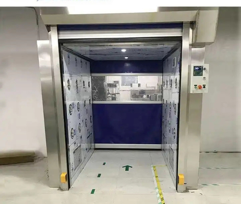 Otomatik İndüksiyon Kapısı Çift Üflemeli Hava Duşu Temiz Oda