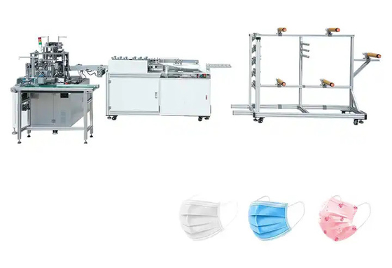 Üç Katlı Dokumasız Kumaşlı Tıbbi Tek Kullanımlık Maske Yapma Makinesi