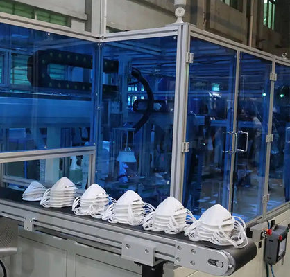 Satılık Tam Otomatik Kn95 Tek Kullanımlık Maske Üretim Hattı