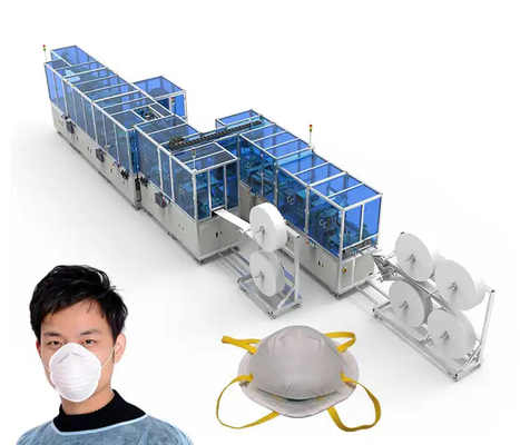 Satılık Tam Otomatik Kn95 Tek Kullanımlık Maske Üretim Hattı