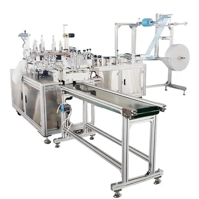 Tıbbi 3ply Nonwoven Tek Kullanımlık Yüz Maskesi Yapma Makinesi Otomatik