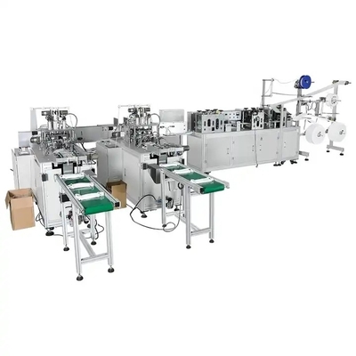 Tıbbi 3ply Nonwoven Tek Kullanımlık Yüz Maskesi Yapma Makinesi Otomatik