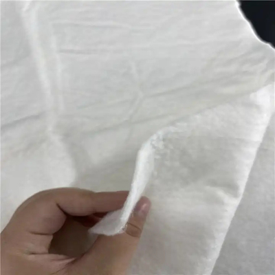 %100 Bambu Nonwoven Kumaş Beyaz Pigment Ürünleri 50 ~ 100m