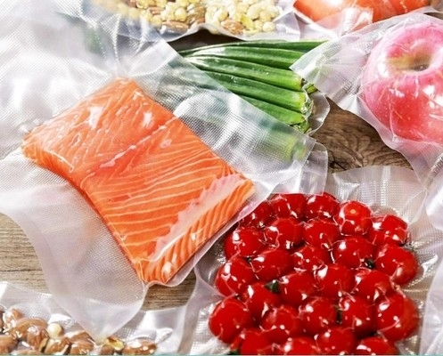 PE Sıcak Mühürlü Plastik Torba QS Dondurulmuş Gıda Özelleştirme Markası BPA Free