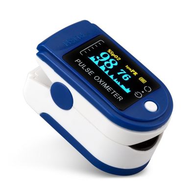 1.5V * 2 FCC Rohs Parmak Pulse Oksimetre Dijital Tüp Ev Oksijen Doygunluğu Monitörü