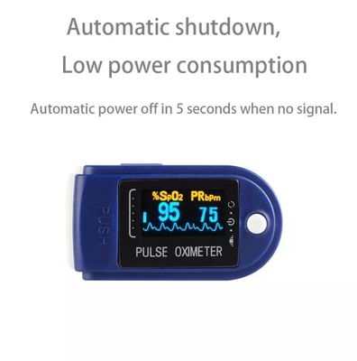 DC 2.6V 8 Saniye Kan Oksijen Seviyesi Parmak Monitörü Doygunluk %70