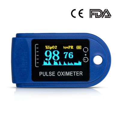DC 2.6V 8 Saniye Kan Oksijen Seviyesi Parmak Monitörü Doygunluk %70