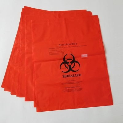Hastane / Laboratuvar için Tıbbi PE Plastik Biyolojik Tehlike Çöp Torbaları